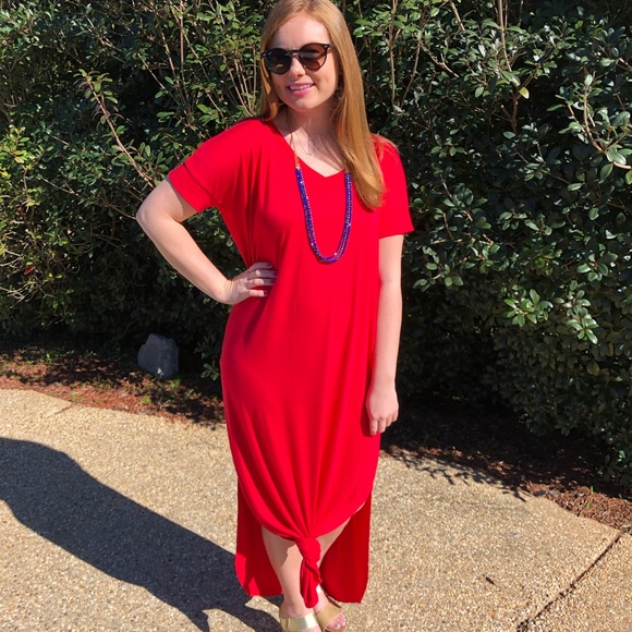Ruby Red Maxi Dress